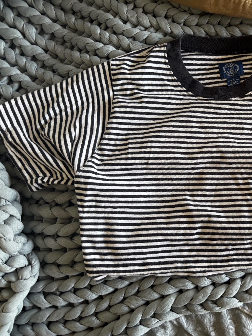 1980s Cropped Gap Striped Tee